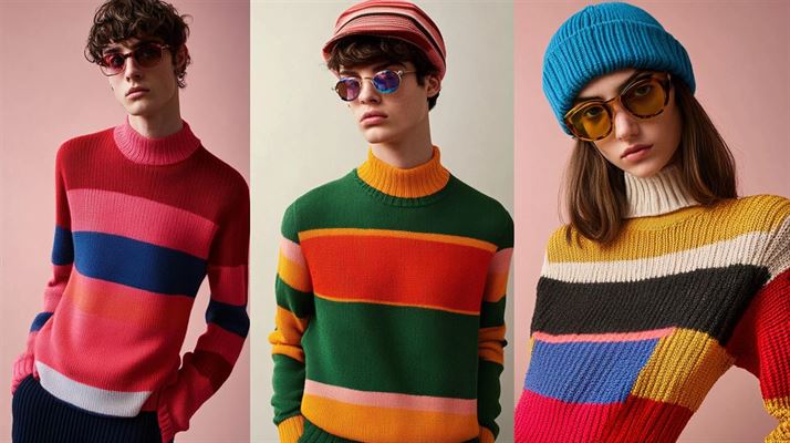 Stribet strik - mode og komfort i én