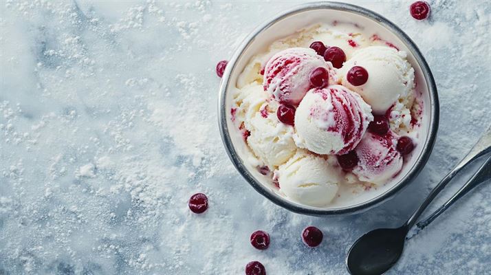 Lækker dansk is i hvide sande