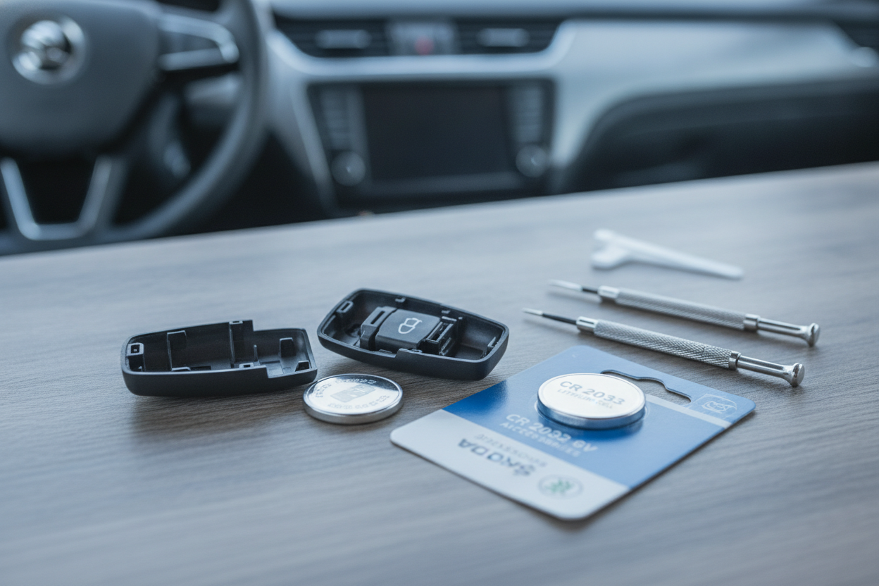 Sådan skifter du batteri i din Skoda nøgle: En nem guide