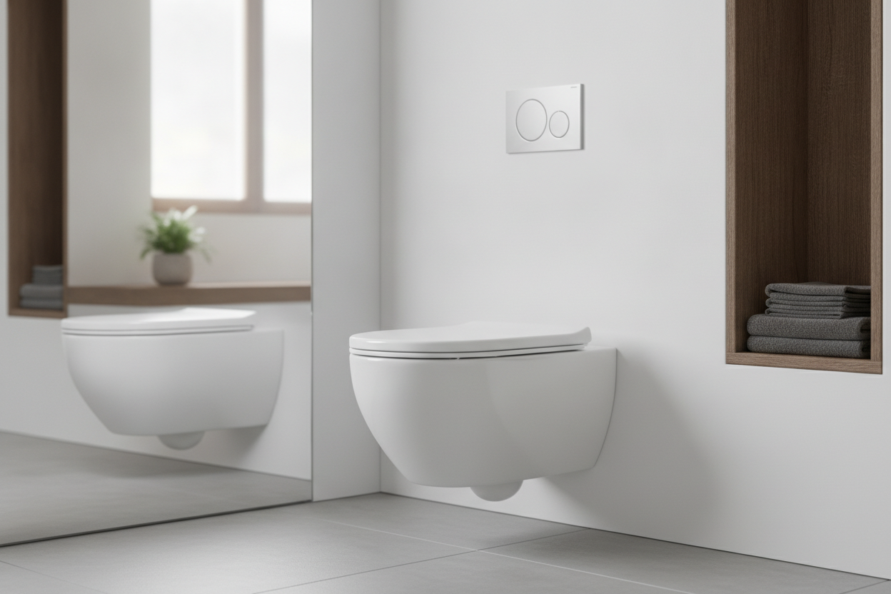 Væghængt toilet: En moderne og pladsbesparende løsning til badeværelset